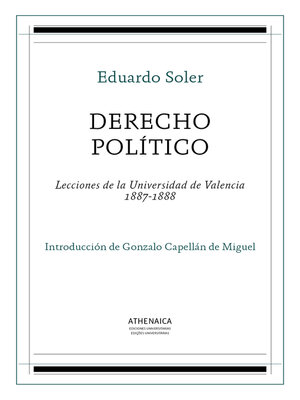 cover image of Derecho político